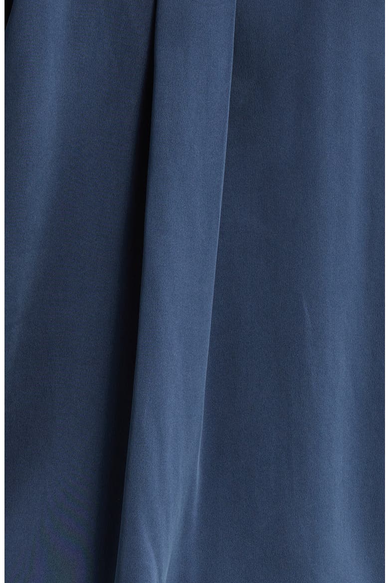 Print Washable Silk Pajamas, Alternate, color, DEEP BLUE