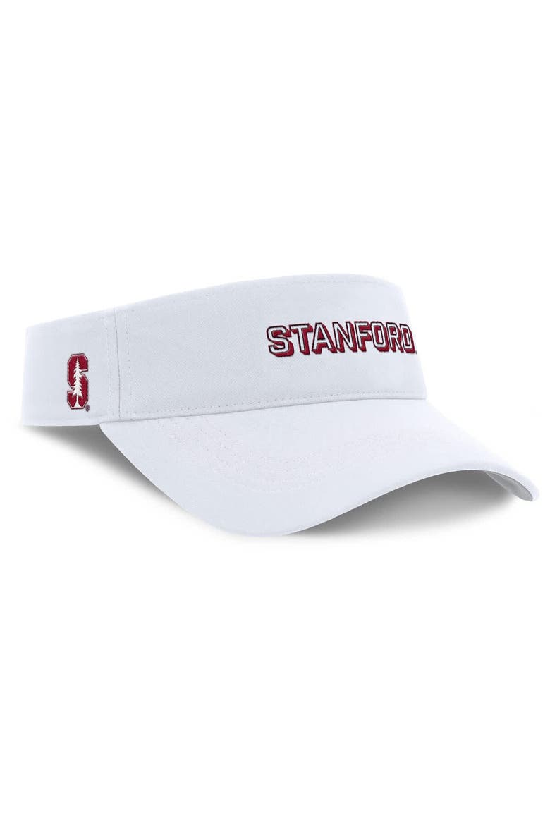 Men's Nike White Stanford Cardinal 2025 On-Field Gameday Performance Ace Adjustable Visor, Alternate, color, White