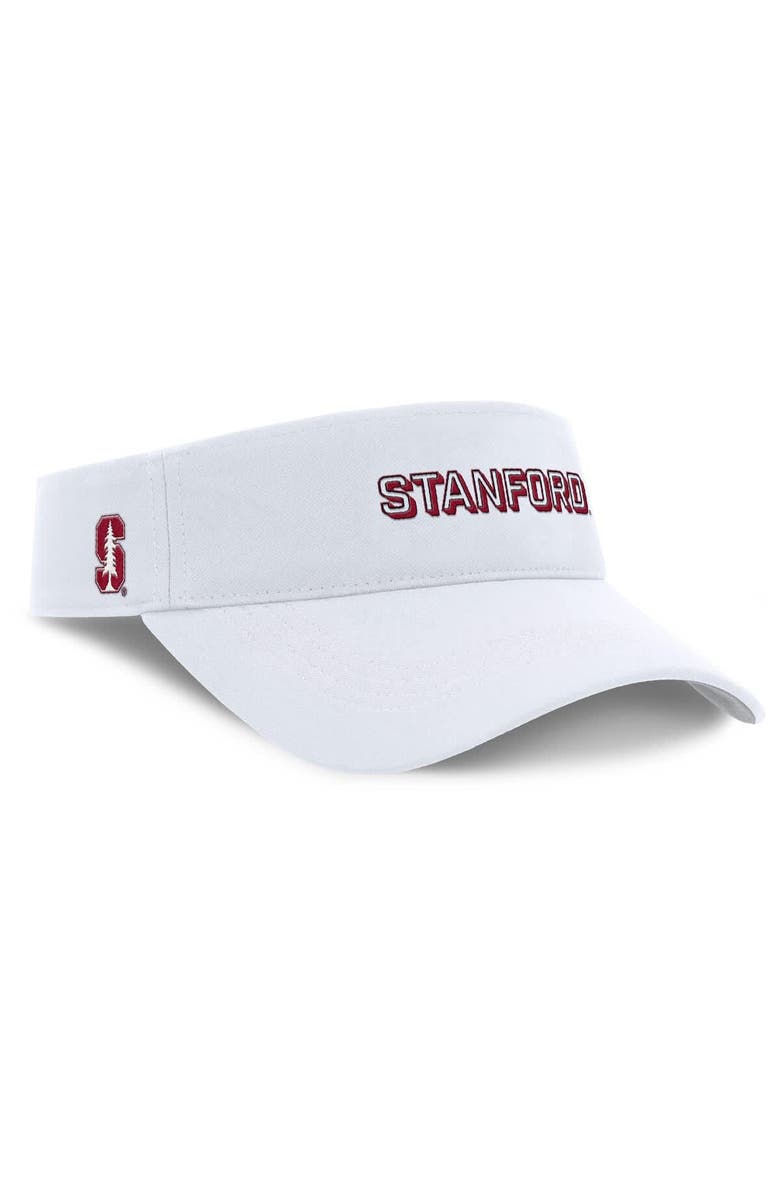 Nike Men's Nike White Stanford Cardinal 2025 On-Field Gameday Performance Ace Adjustable Visor, Alternate, color, White
