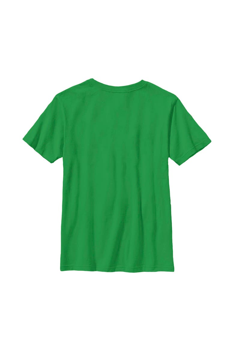Boy's Mickey & Friends Mickey Going Plaid For Christmas  Graphic T-Shirt, Alternate, color, Kelly Green