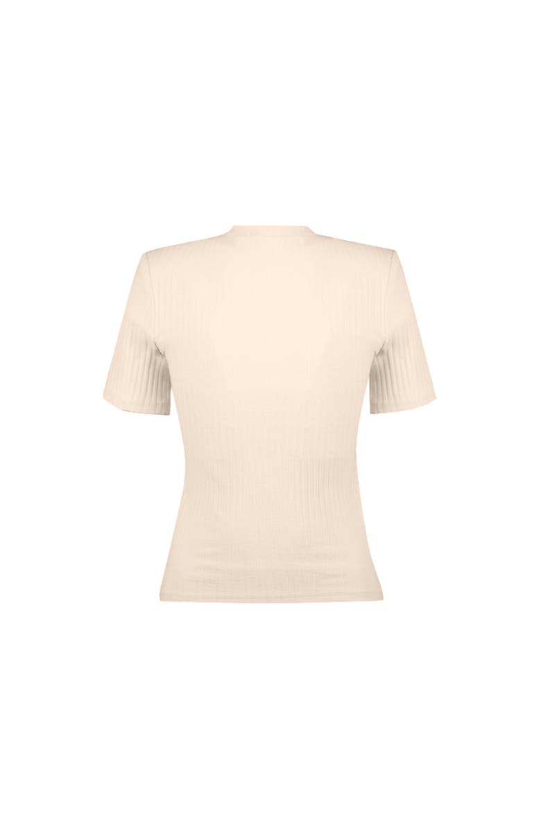 IVONNE Puffed Shoulder Natural Top, Alternate, color, Natural