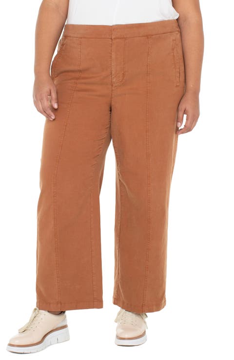 Pull-On Wide Leg Pants (Plus)
