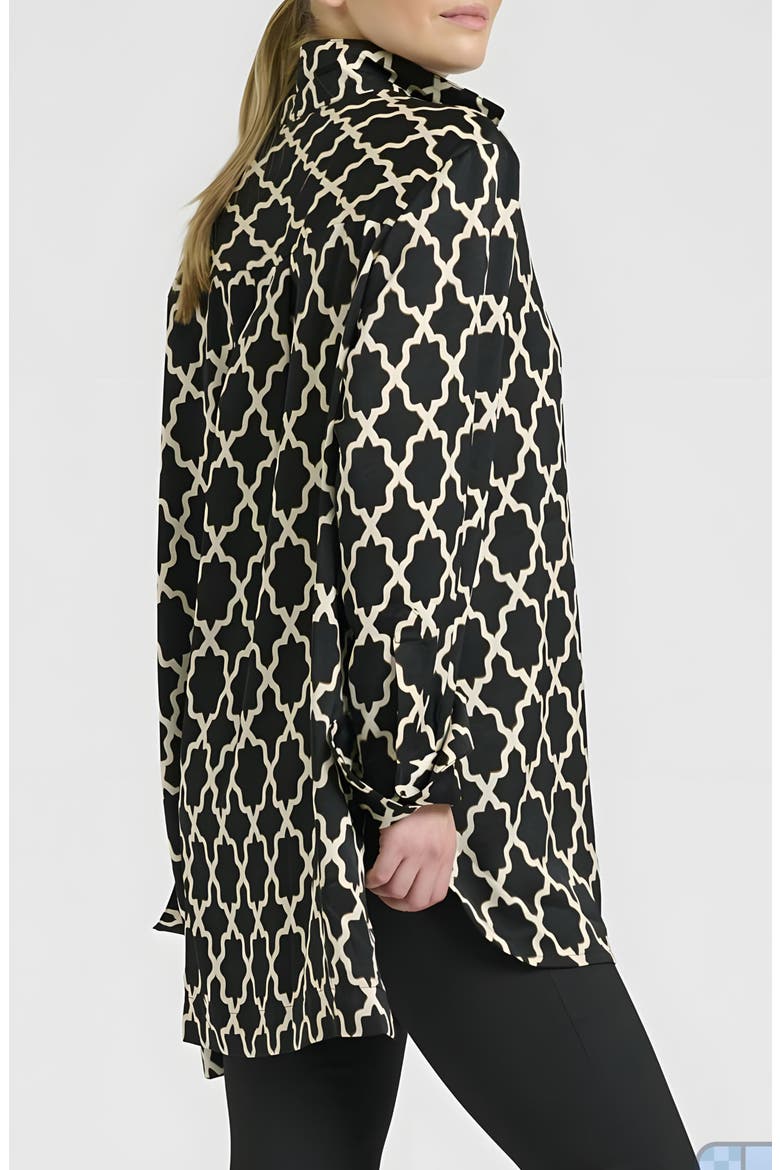 Marnie Oversized Printed Shirt, Alternate, color, MOROCCAN PRINT