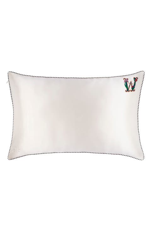 Embroidered Pure Silk Queen Pillowcase (Limited Edition)
