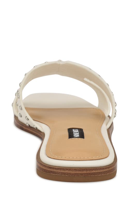 Nine West Giny Slide Sandal In White