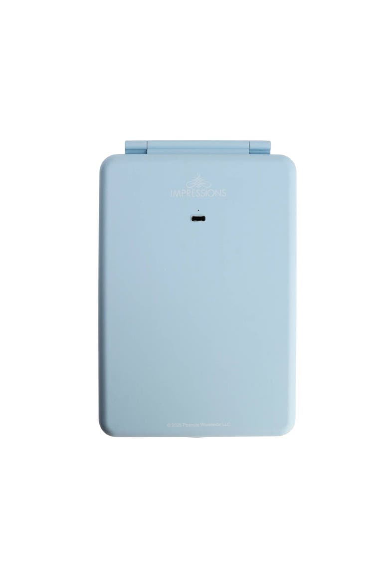 Peanuts Snoopy "Bowtie" Touchpad Mini Led Makeup Mirror, Alternate, color, Blue