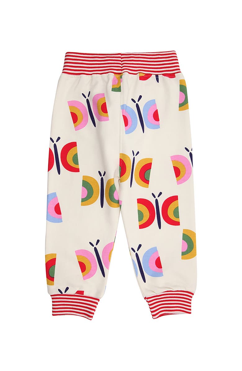 Lilly + Sid Organic Cotton Butterfly Print Joggers, Alternate, color, Multi