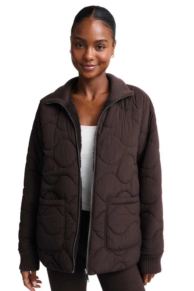 Roam Quilted Reversible Jacket, Alternate, color, DARK CHOCOLATE