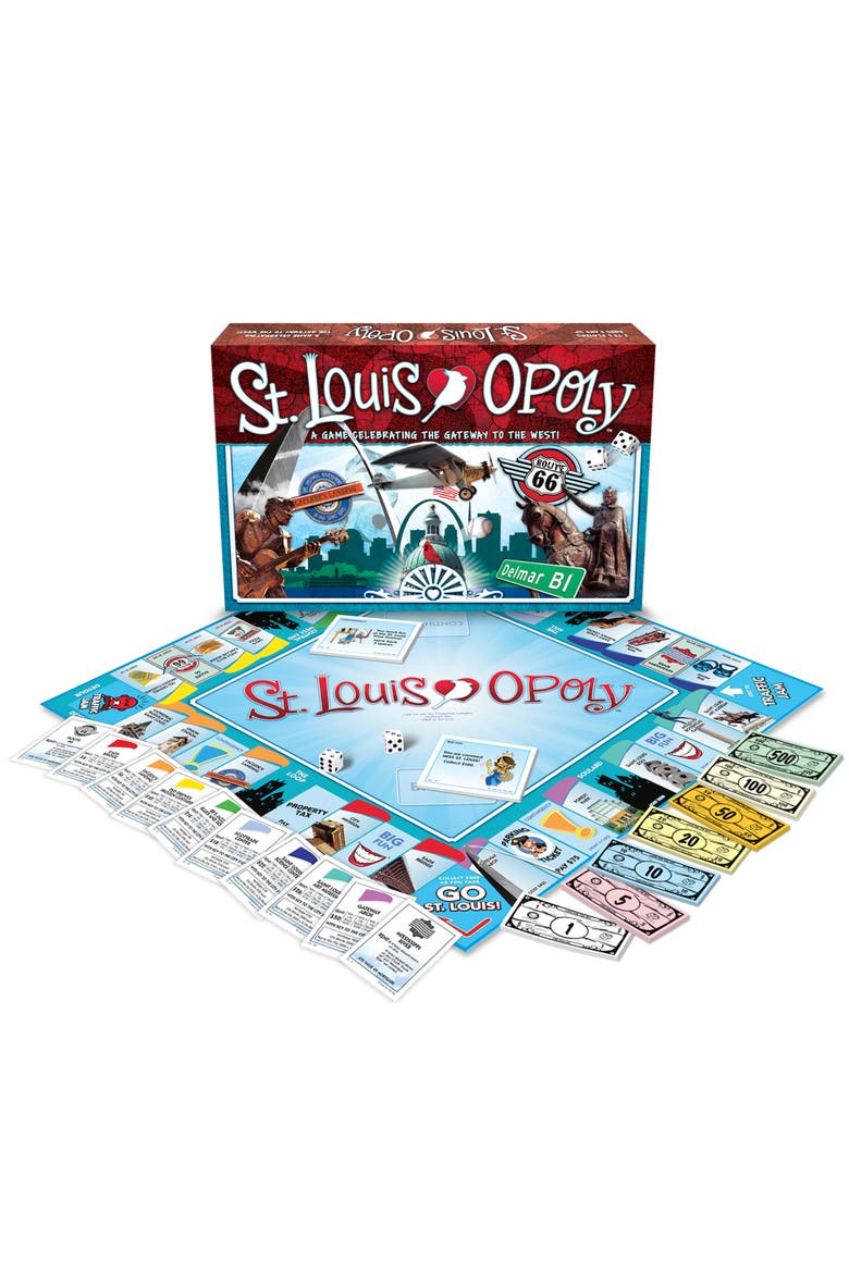 St. Louisopoly Monopoly Board Game, Alternate, color, Multicolored