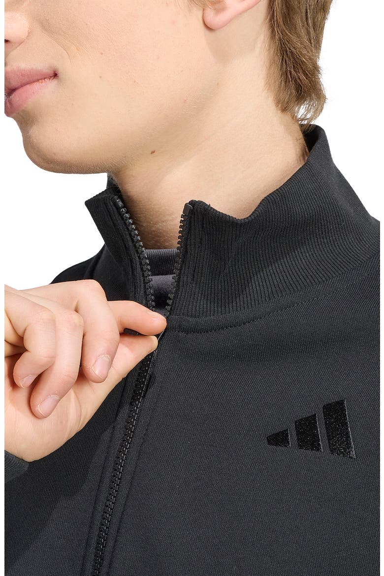 Kit 3-Stripes Track Jacket, Alternate, color, BLACK/ OFF WHITE