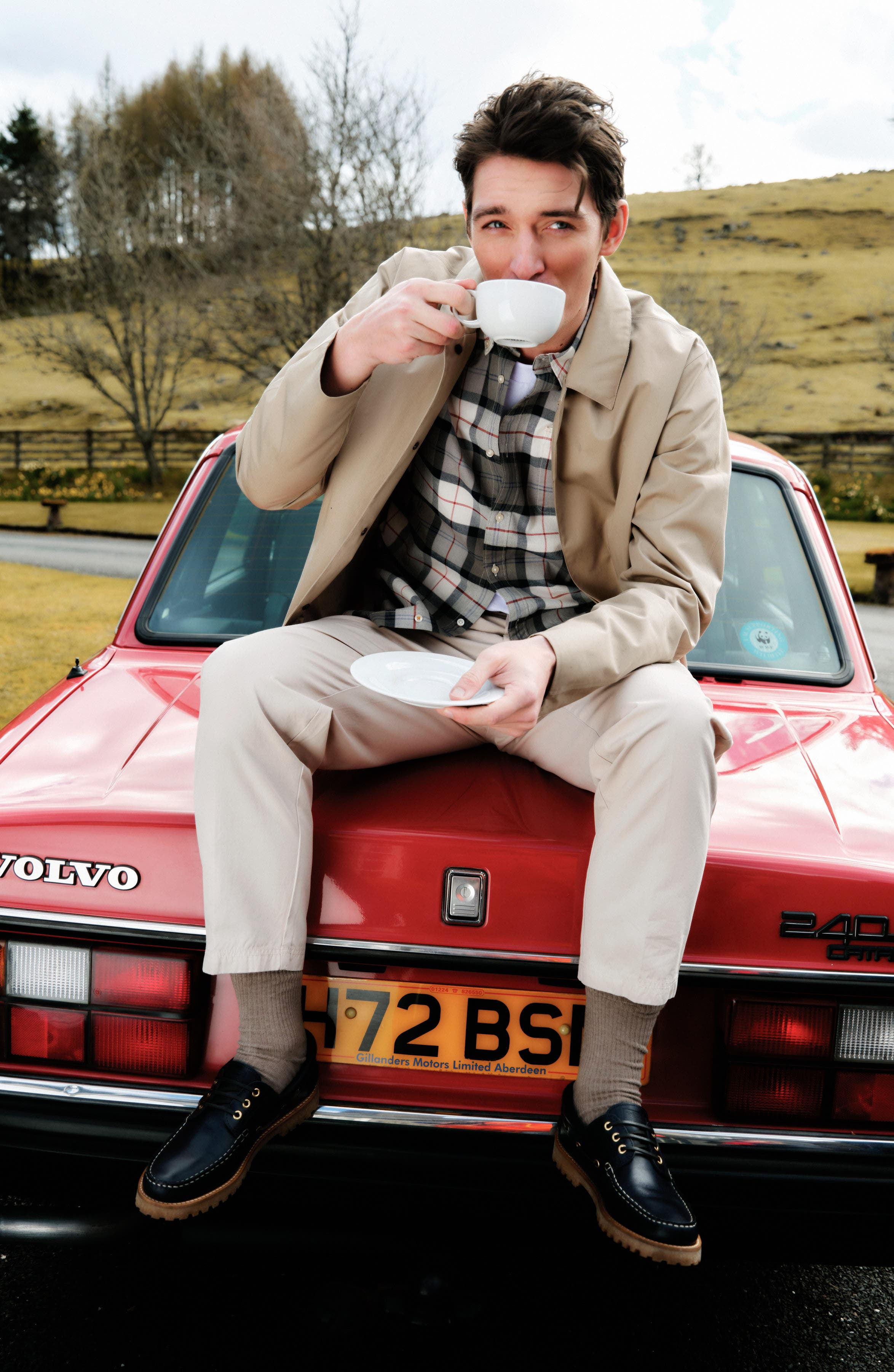 Barbour Deck Boat Shoe, Alternate, color, Navy