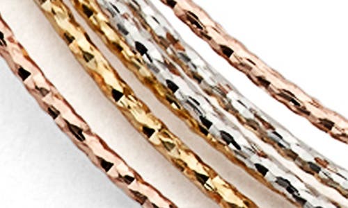 Fzn Sterling Silver Stacked Bangle Bracelet