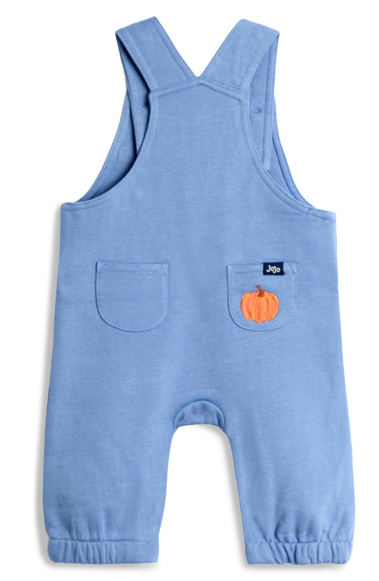 JOJO MAMAN BEBE Kids' My Little Pumpkin Shirt & Overalls Set, Alternate, color, Denim