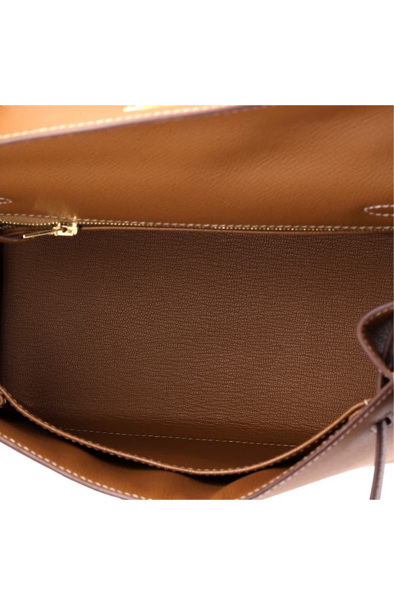 Pre-Owned Hermes Kelly Handbag Brown Epsom with Gold Hardware 25, Alternate, color, Gold