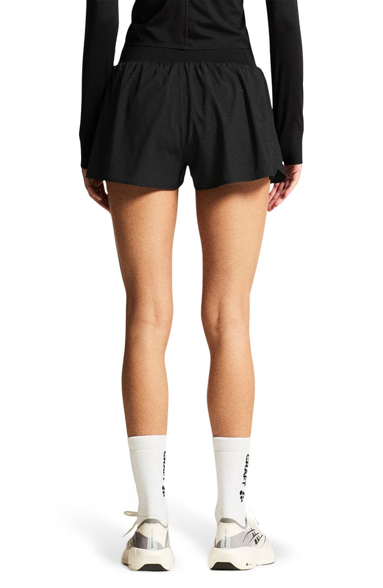 Craft Hypervent Pleated Wide Shorts, Alternate, color, Black