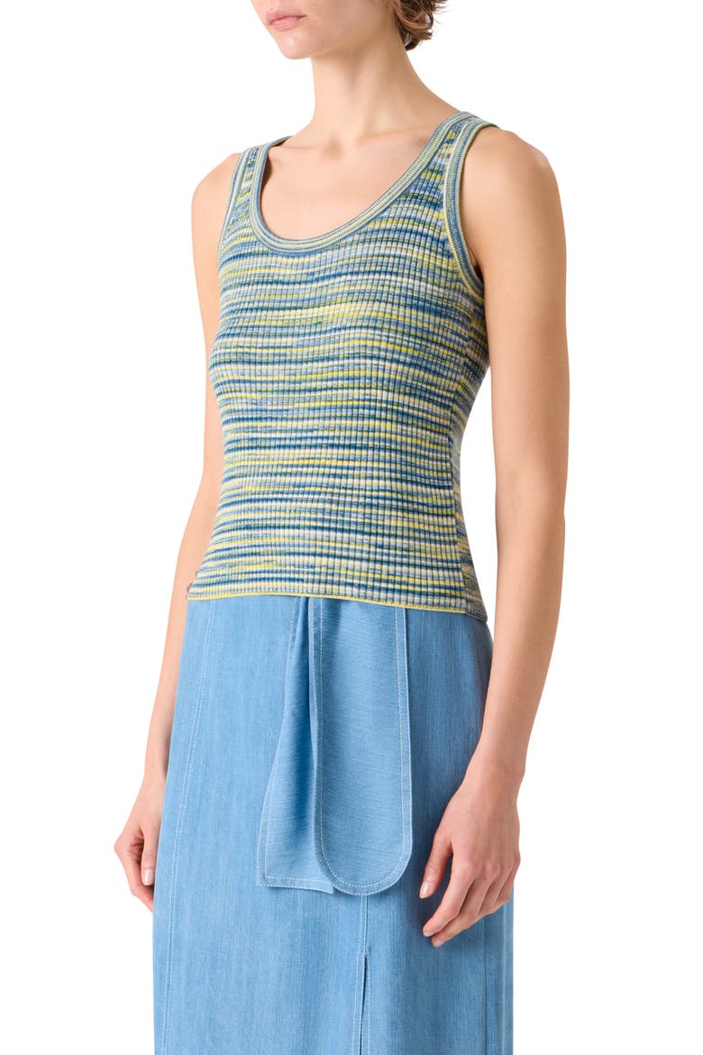 Space Dye Merino Wool Sweater Tank, Alternate, color, SKY BLUE-MULTI