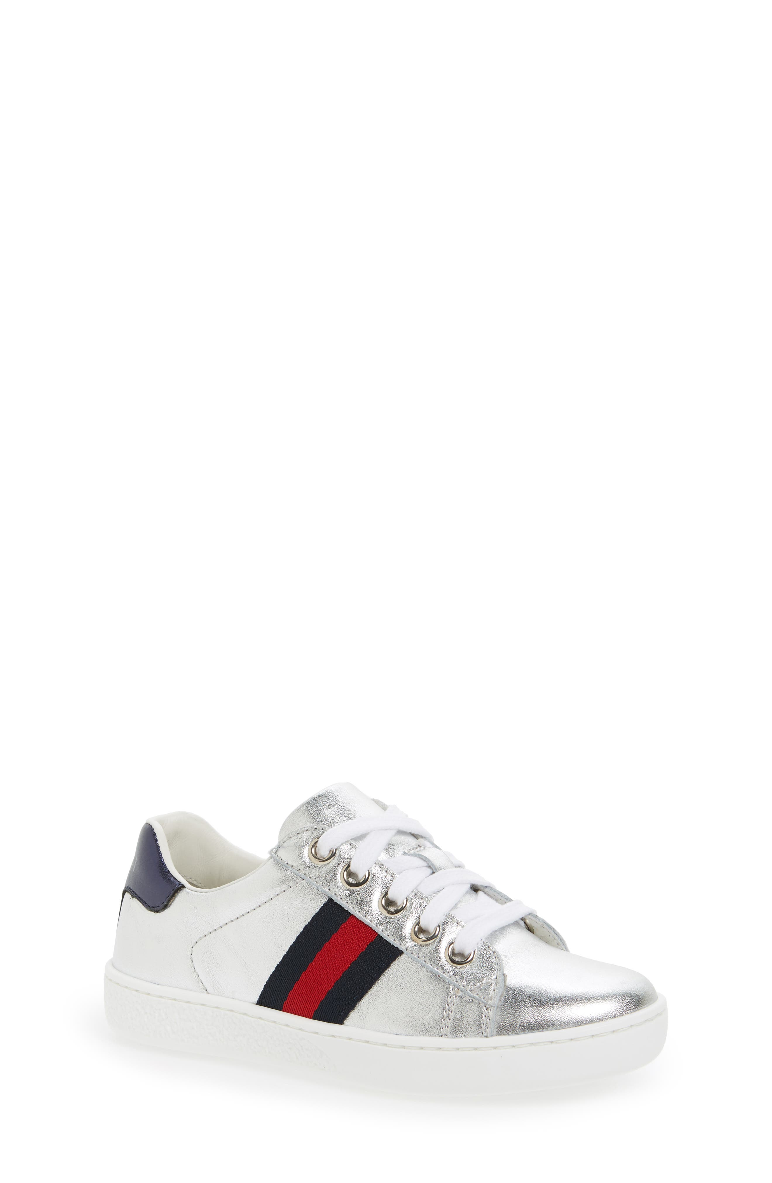 Ace Sneaker, Alternate, color, SILVER/ BLUE