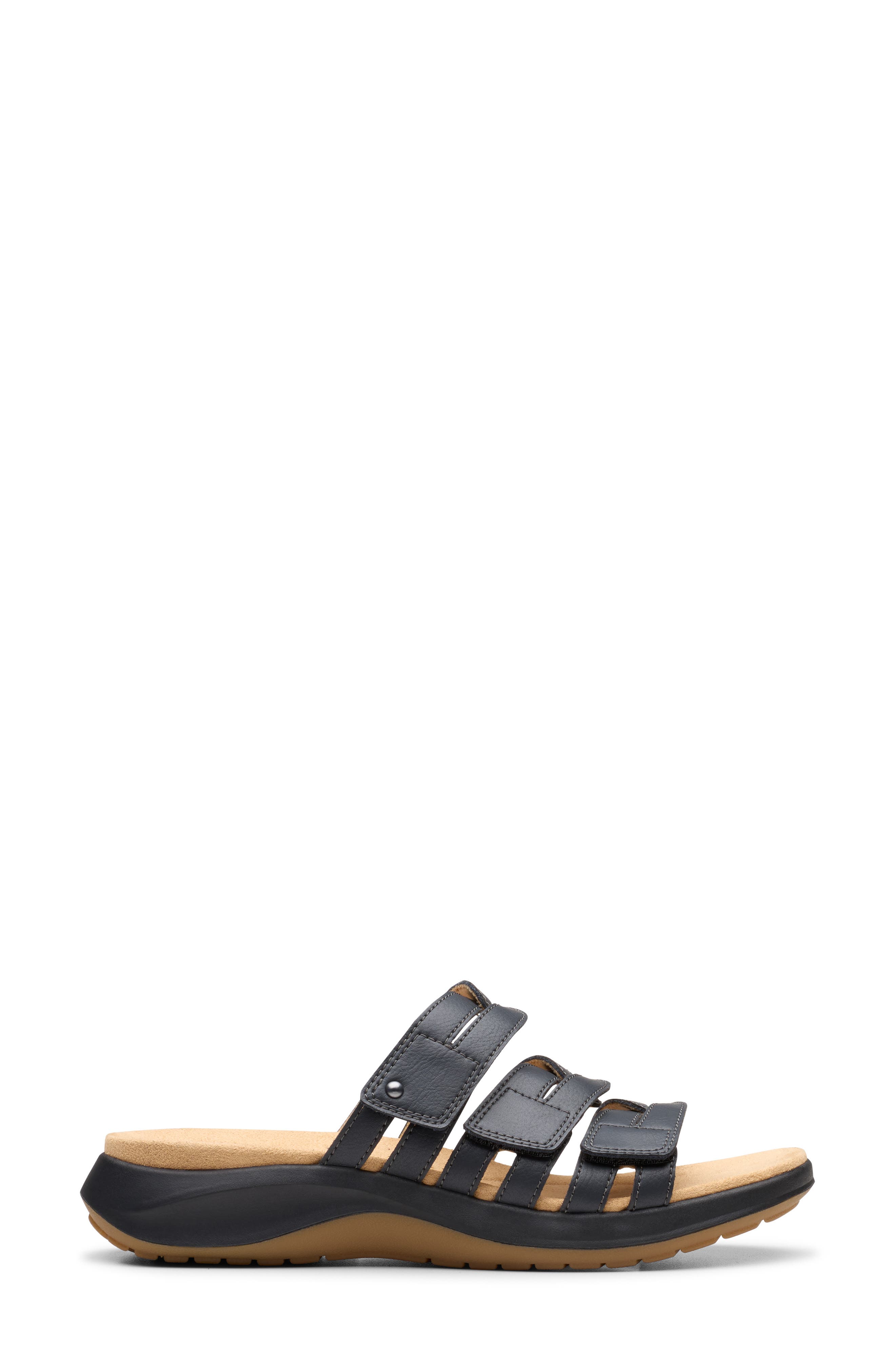 Clarks<sup>®</sup> Maelynn Abby Sandal - Wide Width Available, Alternate, color, Black Leather
