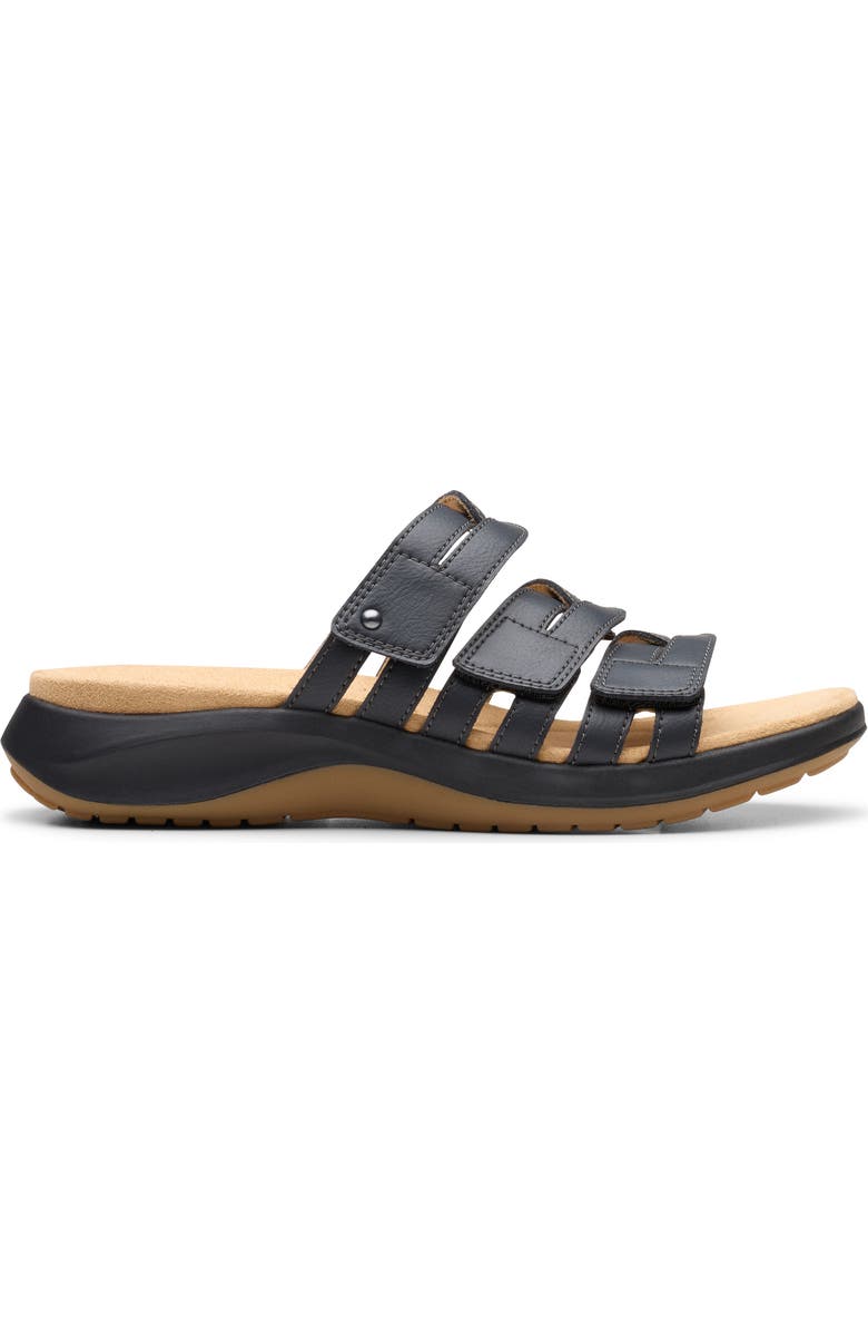Clarks<sup>®</sup> Maelynn Abby Sandal - Wide Width Available, Alternate, color, Black Leather