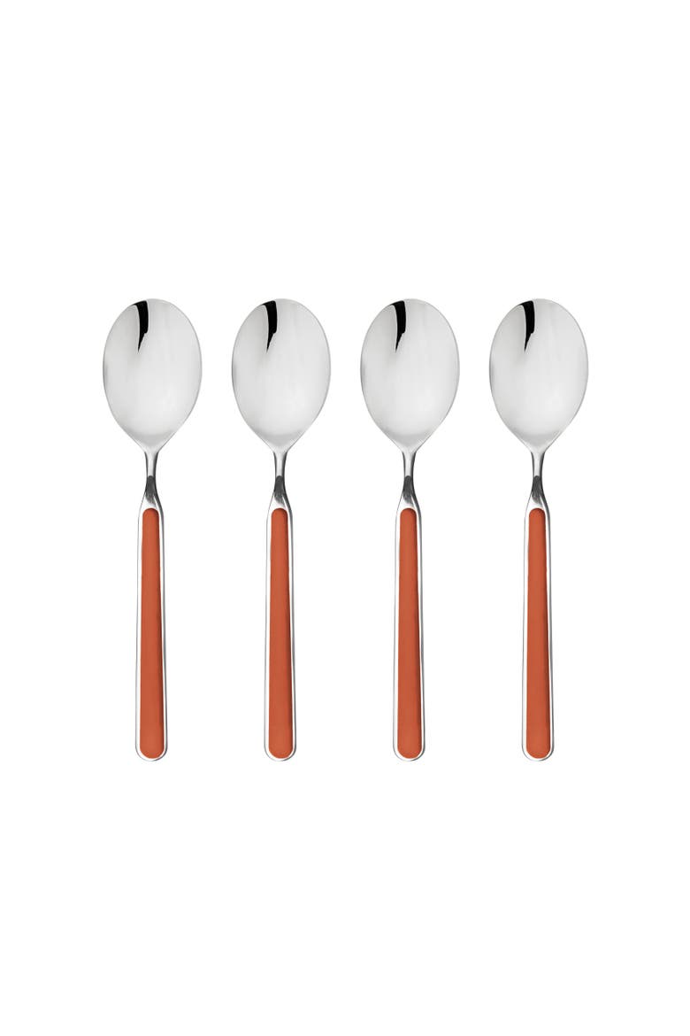 Fantasia American Coffee Spoon Set - 4 Pieces, Main, color, Rust