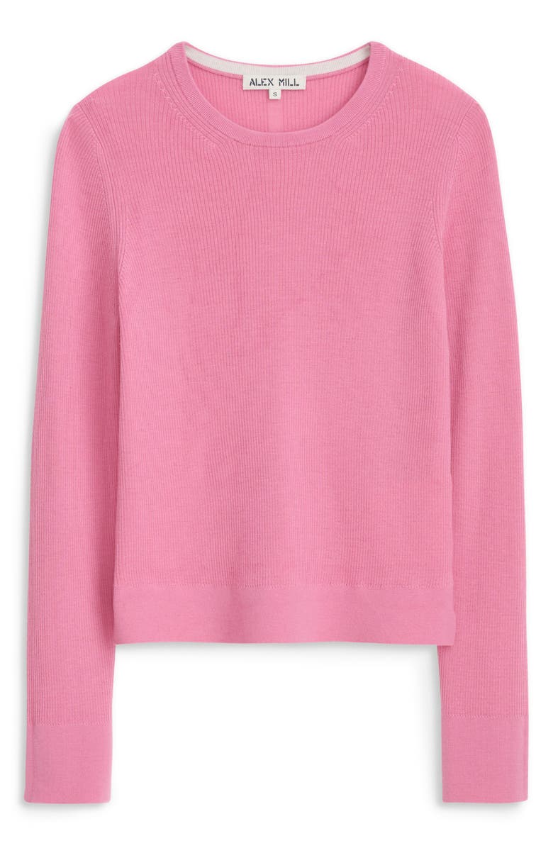 Alex Mill Ava Fine Gauge Merino Wool Sweater, Alternate, color, Pink
