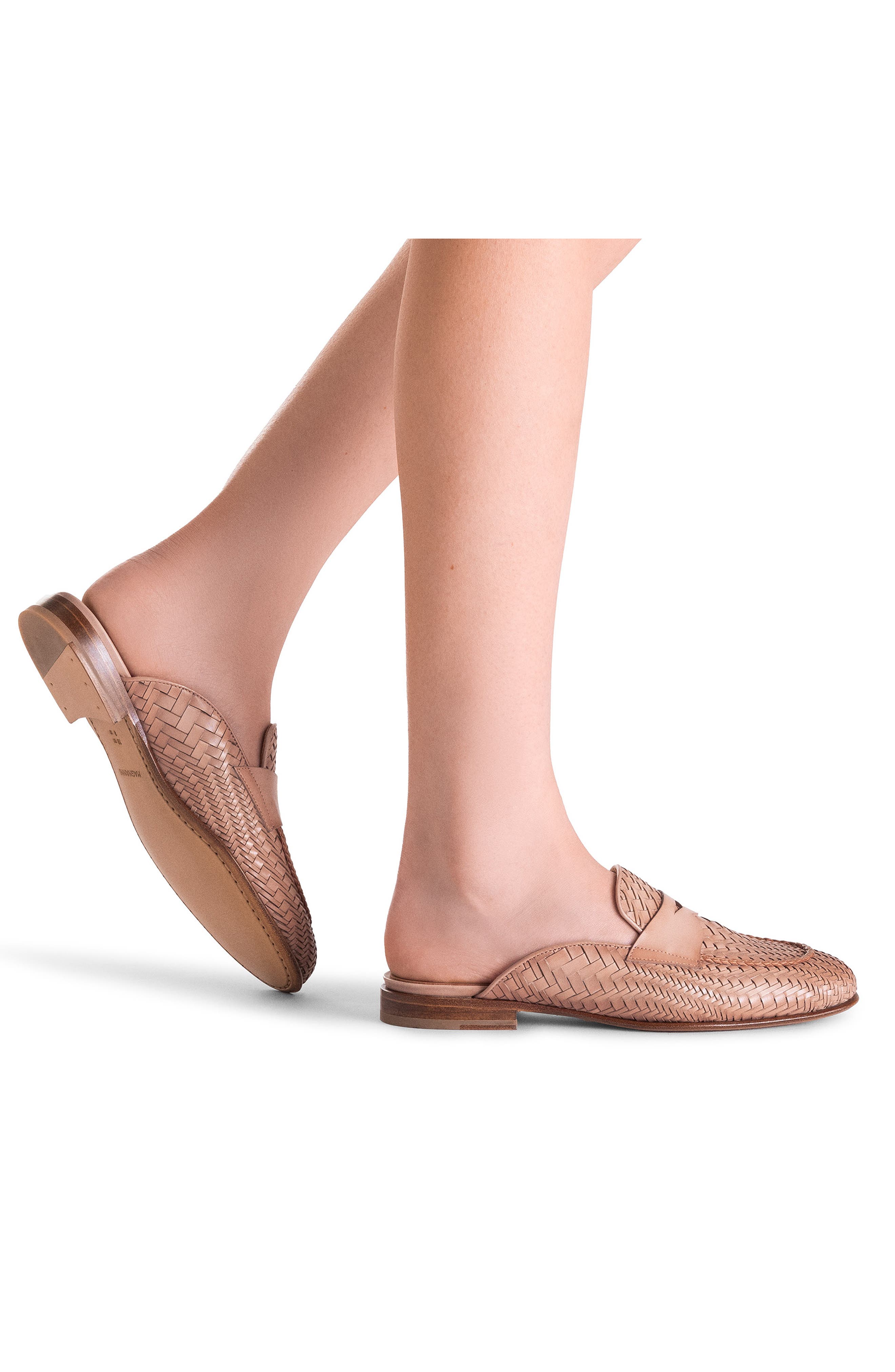 Sonya Woven Mule, Alternate, color, CAMEL