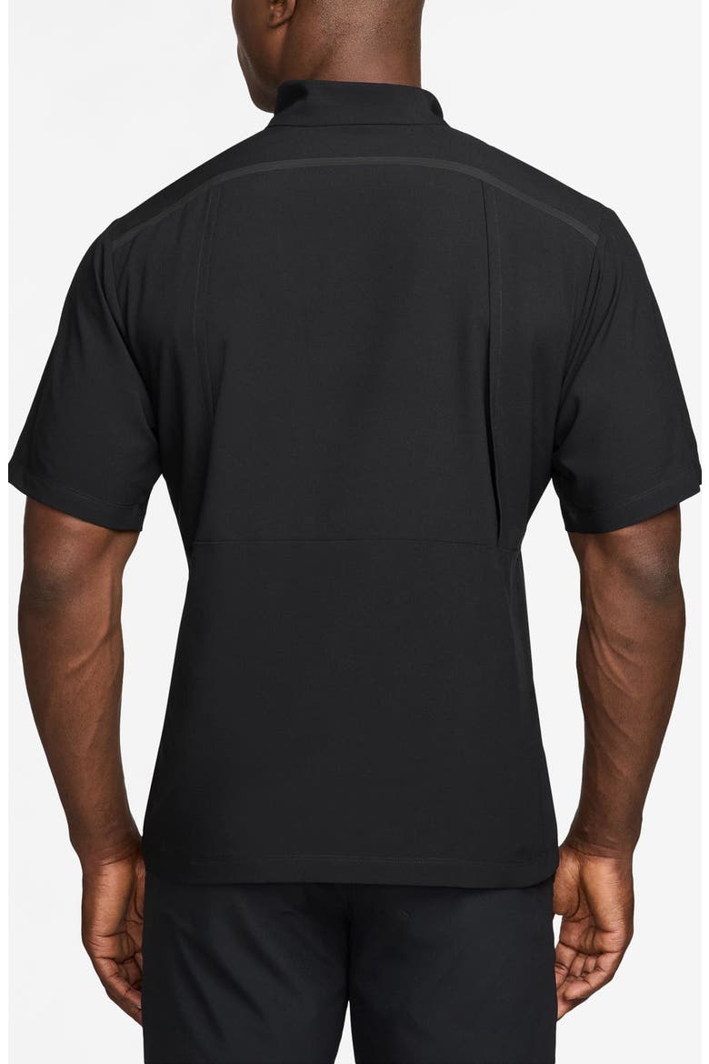 Dri-FIT Short Sleeve Windrunner Shirt, Alternate, color, BLACK