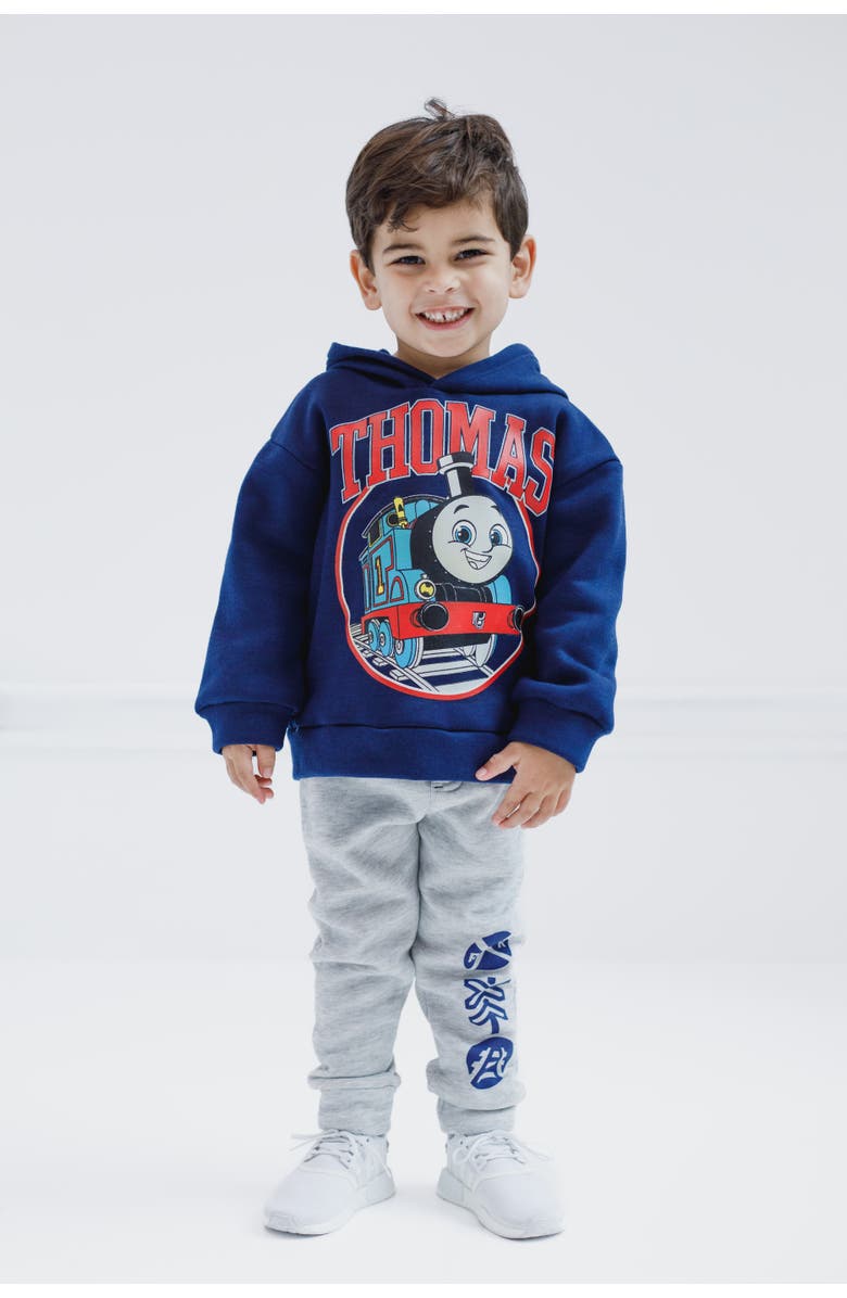 THOMAS & FRIENDS Fleece Hoodie, Alternate, color, Thomas Navy Blue