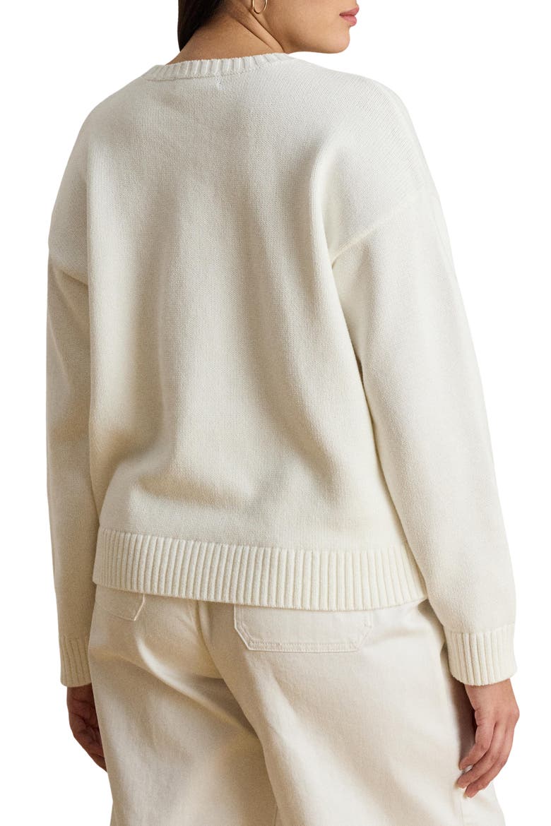 Intarsia Dog Sweater, Alternate, color, WHITE MULTI