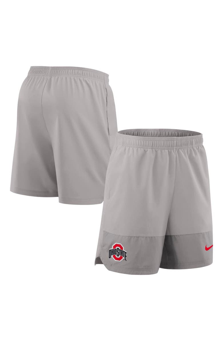 Nike Men's Nike Gray Ohio State Buckeyes 2025 Sideline Dri-FIT Shorts, Main, color, Gray
