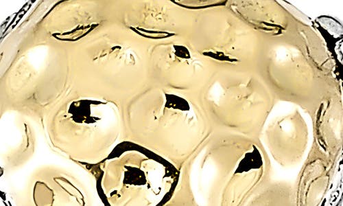 Samuel B. Filigree Hammered Textured Ring In Silver And Gold