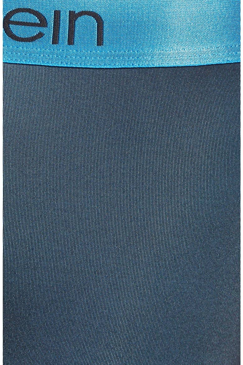 'Contrast Micro' Stretch Trunks, Alternate, color, BLACK/ BLUE RITUAL