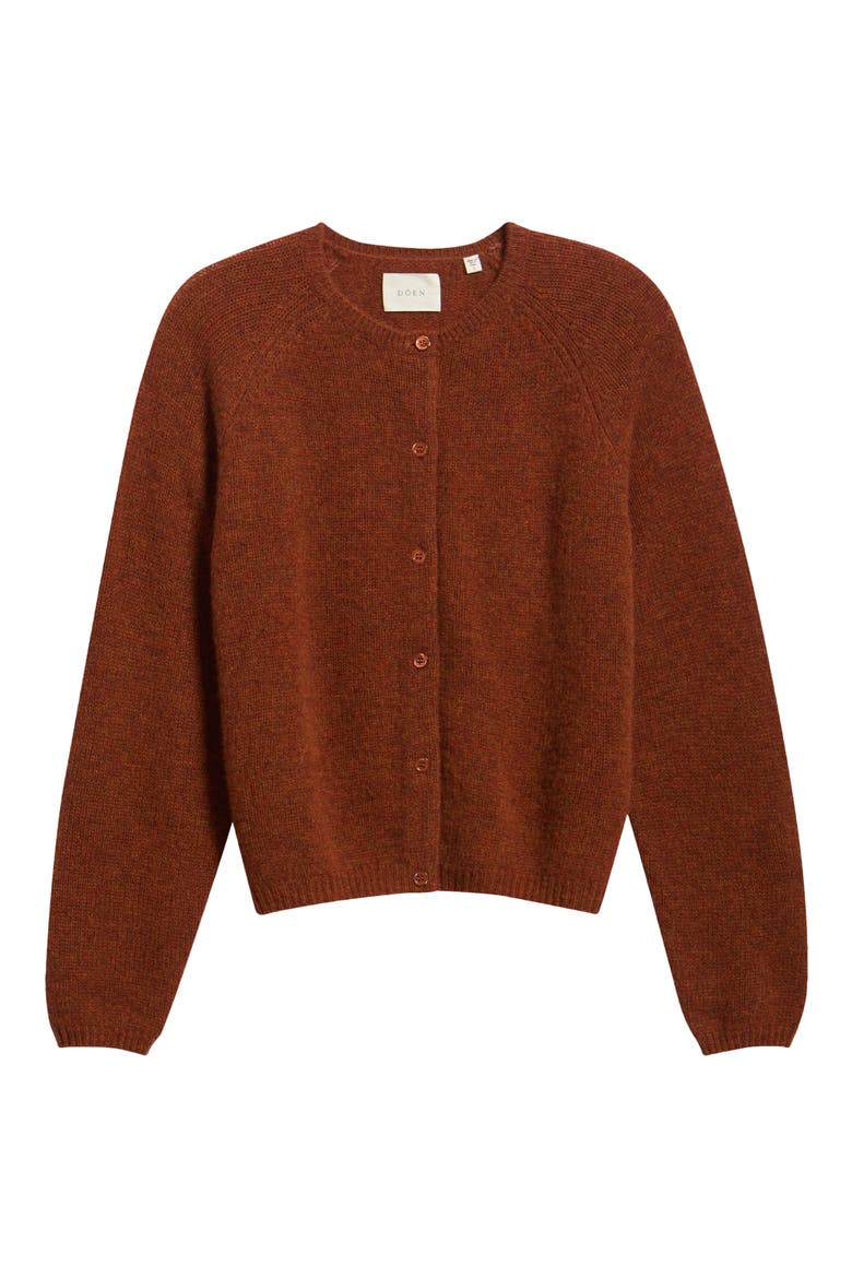Peroline Cashmere Cardigan, Alternate, color, EMBER