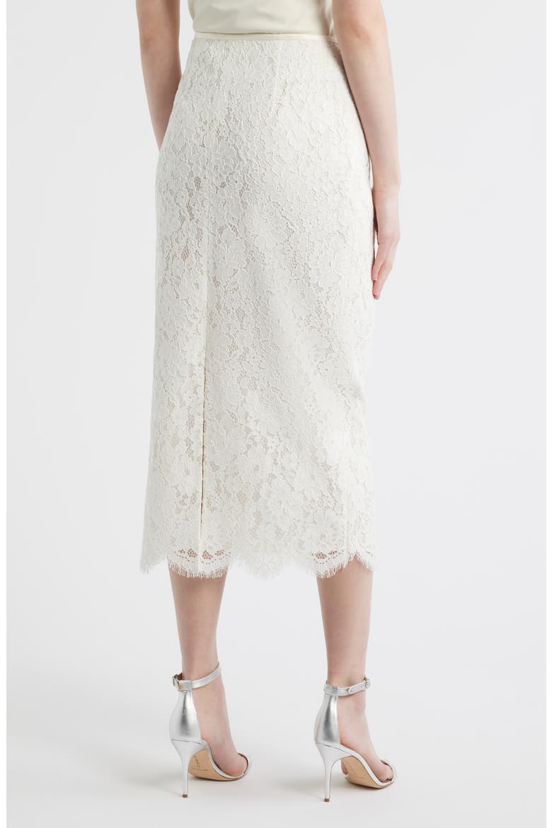 Ilse Lace Midi Skirt, Alternate, color, IVORY