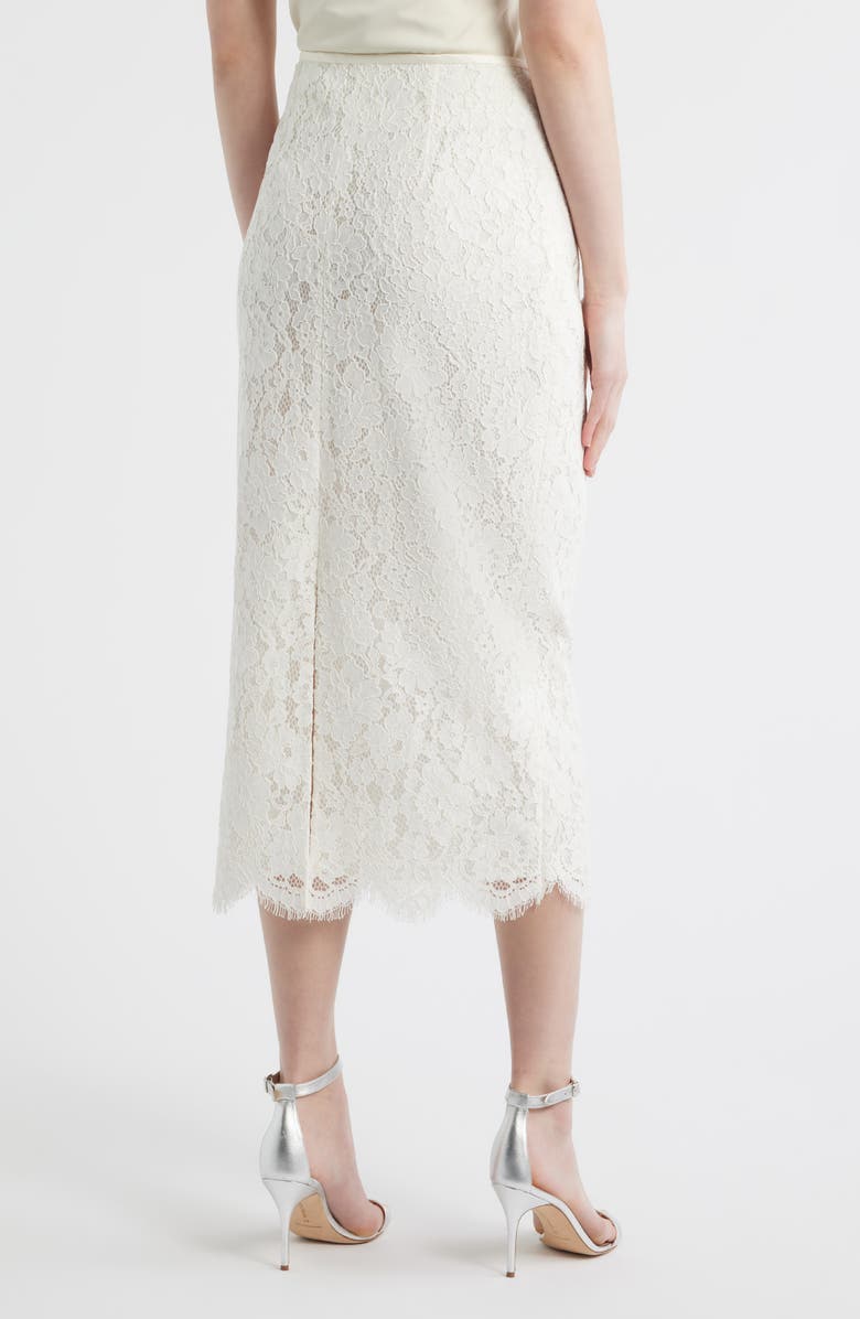 LoveShackFancy Ilse Lace Midi Skirt, Alternate, color, 