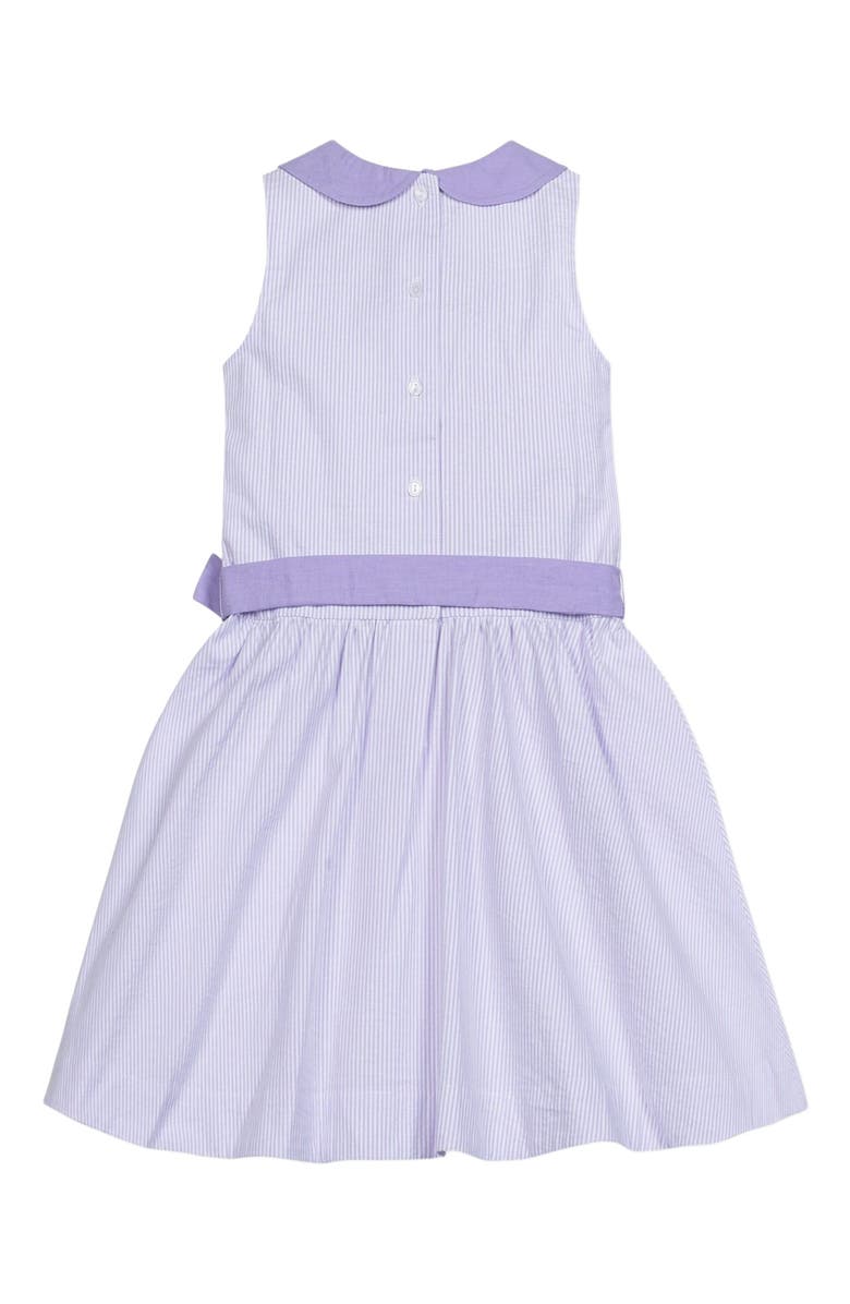 Hope & Henry Baby Girls' Organic Seersucker Peter Pan Collar Dress, Infant, Alternate, color,