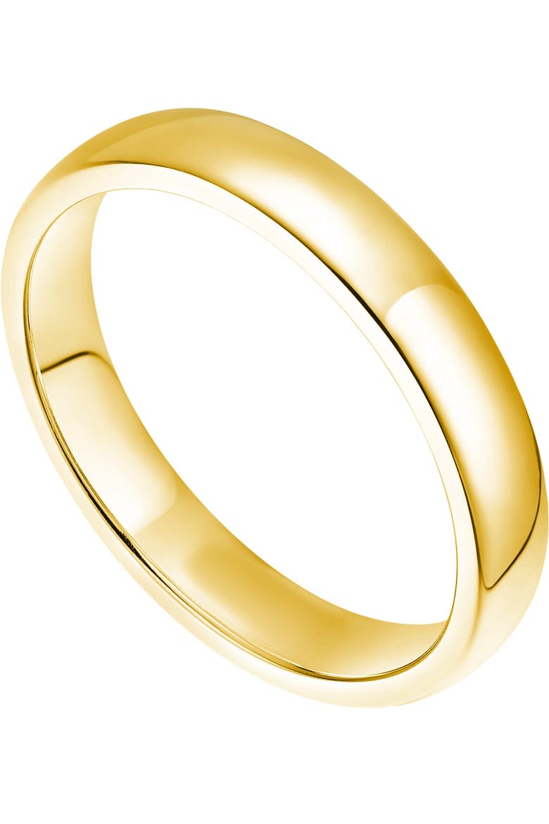 Gold-Plated Sterling Silver 5MM Wedding Band, Alternate, color, Gold