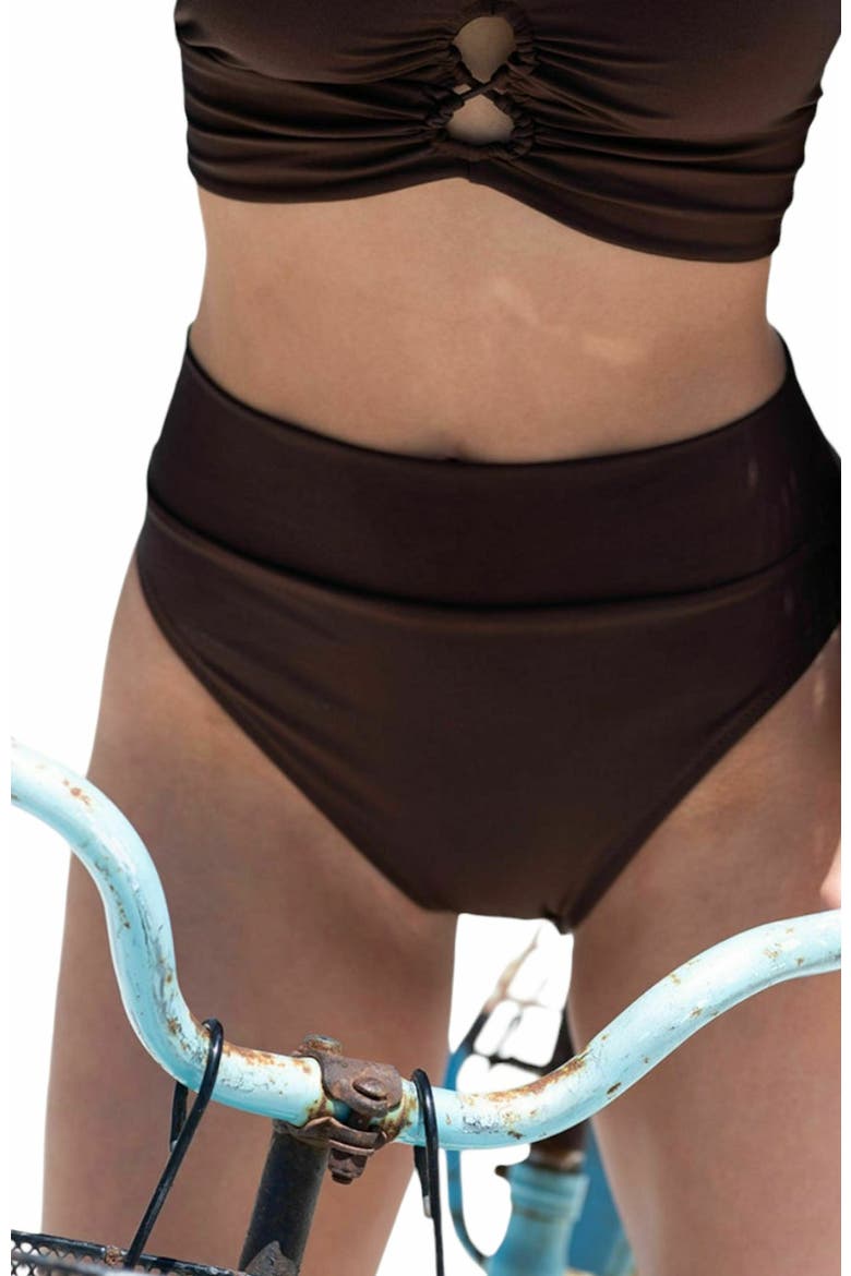 Yumi Bikini Bottom, Alternate, color, Dark Brown