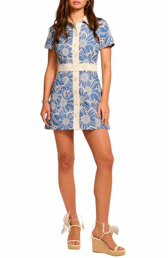 Ramy Brook Shannon Floral Embroidered Shirtdress