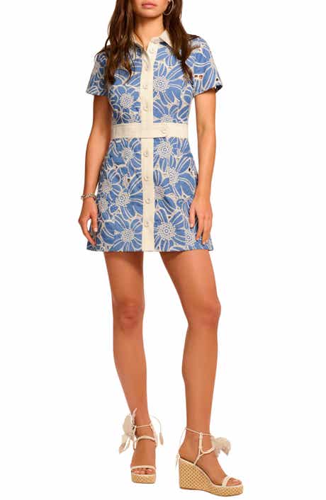 Shannon Floral Embroidered Shirtdress