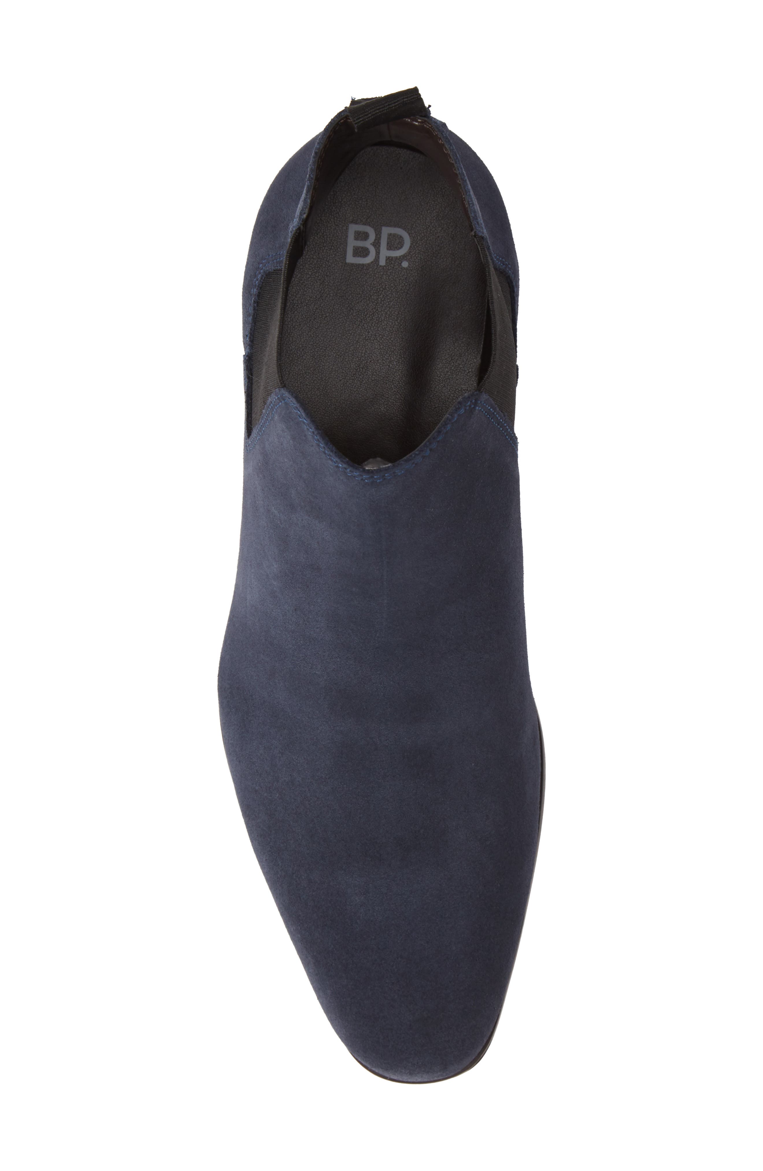 Easton Water Resistant Chelsea Boot, Alternate, color, NAVY SUEDE