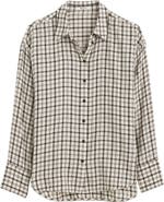Madewell Heathered Flannel Dolman Button-Up Shirt