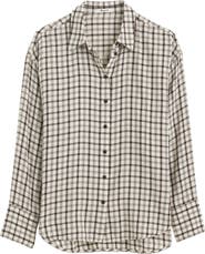 Madewell Heathered Flannel Dolman Button-Up Shirt