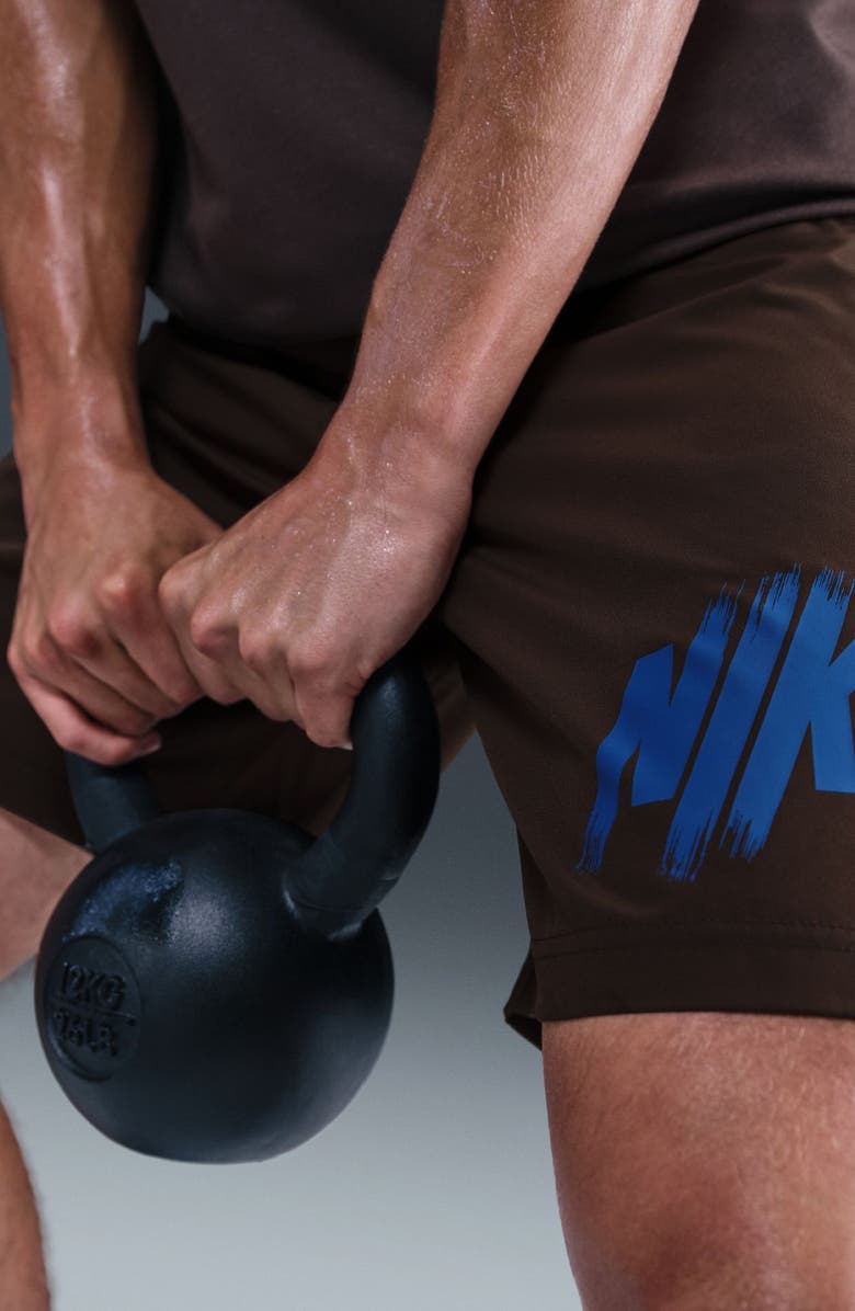 Nike Dri-FIT Form 9-Inch Shorts, Alternate, color, Baroque Brown/ Comet Blue