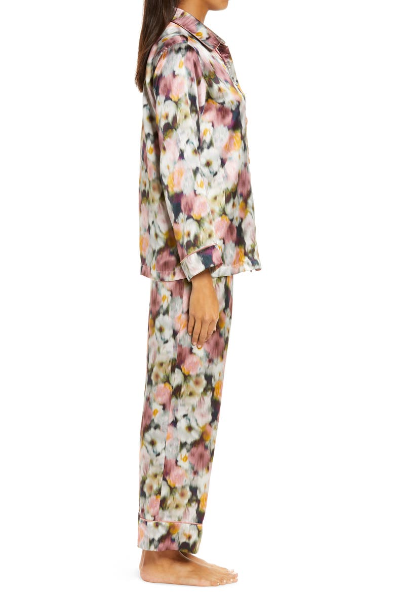 x Liberty of London Hazy Days Silk Pajamas, Alternate, color, MULTI