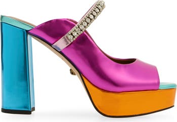 Duke Platform Peep Toe Mule