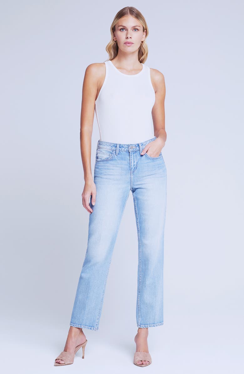 L'AGENCE Marjorie Mr. Slouch Slim Fit Straight Leg Jeans, Alternate, color, 
