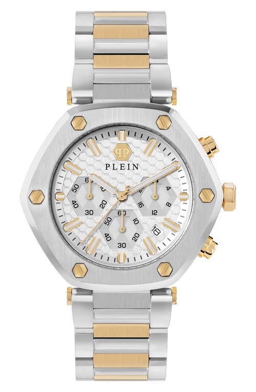 PHILIPP PLEIN The Hexagon Bracelet Chronograph Watch, 42mm in Two Tone  product