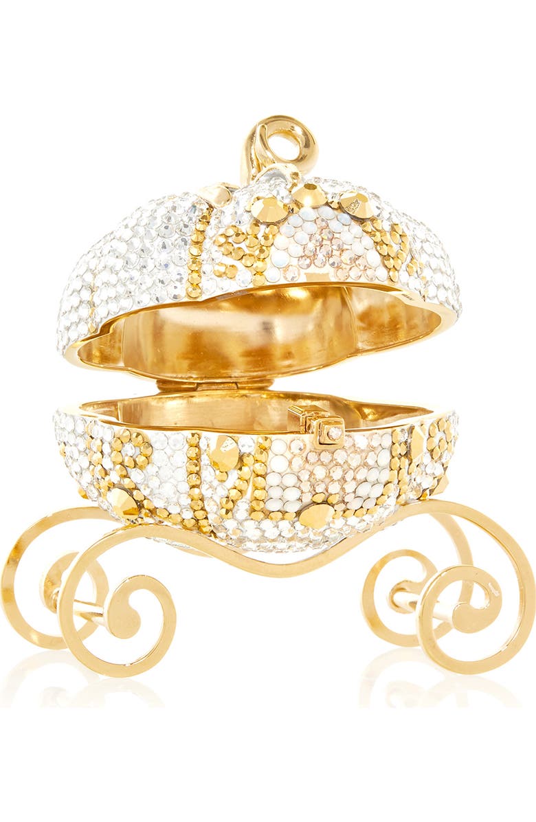 JUDITH LEIBER COUTURE Miniature Crystal Carriage Pillbox, Alternate, color,