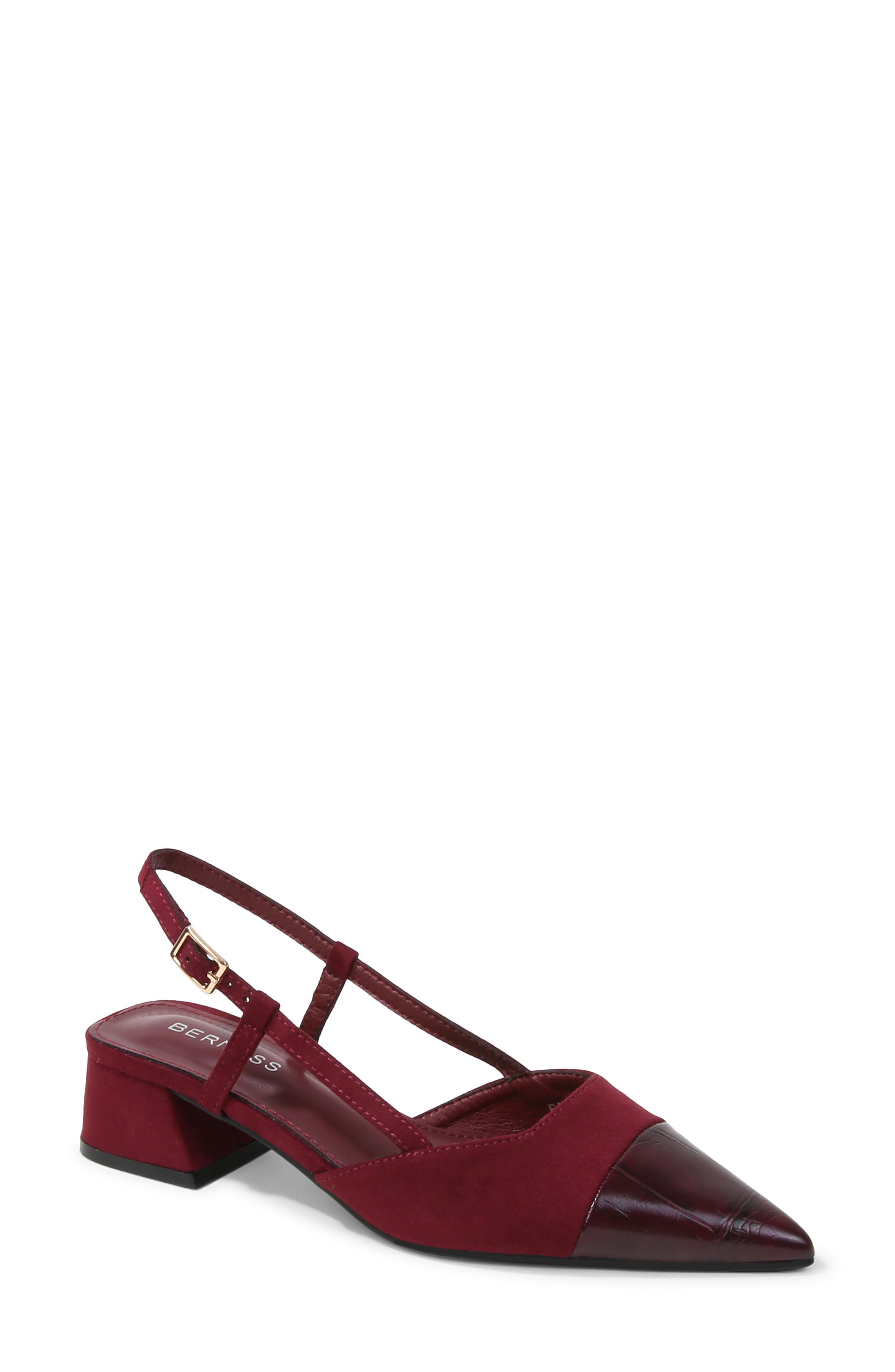Slingback Block Heel Pump